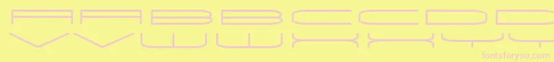 Univox Font – Pink Fonts on Yellow Background