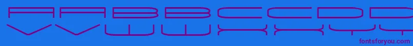 fuente Univox – Fuentes Moradas Sobre Fondo Azul