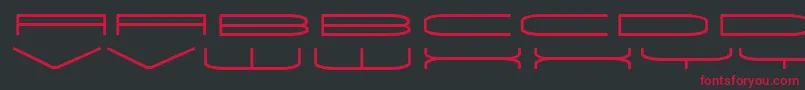 Univox Font – Red Fonts on Black Background
