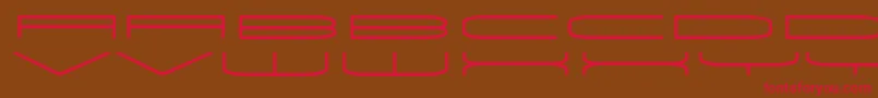 Univox Font – Red Fonts on Brown Background