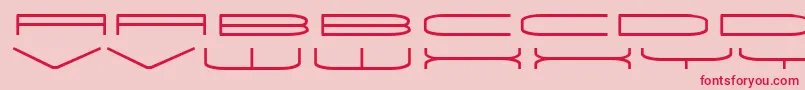 Univox Font – Red Fonts on Pink Background