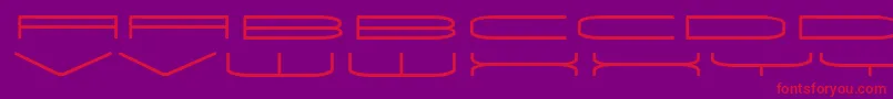Univox Font – Red Fonts on Purple Background