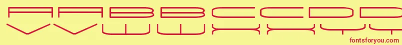 Univox Font – Red Fonts on Yellow Background