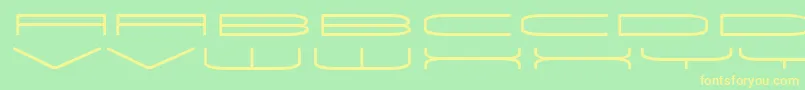 Univox Font – Yellow Fonts on Green Background