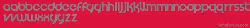 VelocityFont-Schriftart – Graue Schriften auf rotem Hintergrund