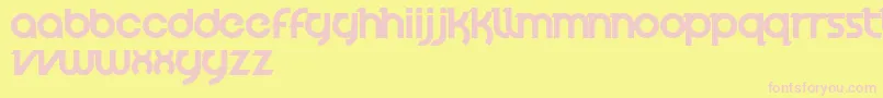 VelocityFont Font – Pink Fonts on Yellow Background