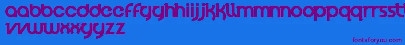 VelocityFont Font – Purple Fonts on Blue Background