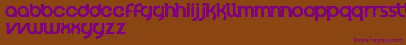 VelocityFont Font – Purple Fonts on Brown Background