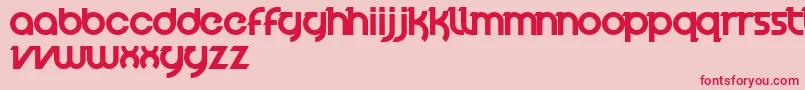 フォントVelocityFont – ピンクの背景に赤い文字