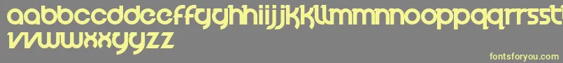 Шрифт VelocityFont – жёлтые шрифты на сером фоне