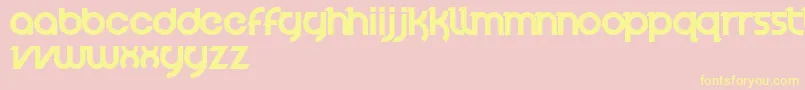 VelocityFont Font – Yellow Fonts on Pink Background