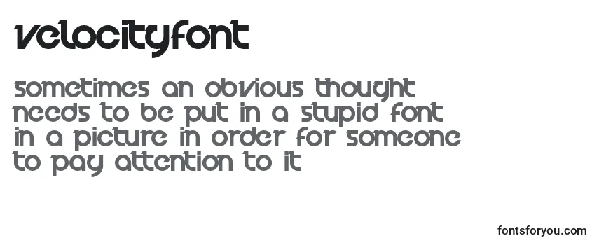 VelocityFont Font