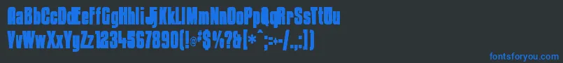 Kenyancoffeeink Font – Blue Fonts on Black Background