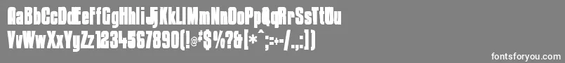 Kenyancoffeeink Font – White Fonts on Gray Background