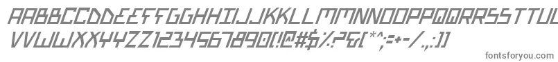 Police BionicTypeItalic – polices grises