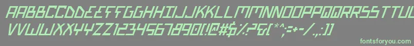 Más sobre la fuente BionicTypeItalic fuente BionicTypeItalic – Fuentes Verdes Sobre Fondo Gris