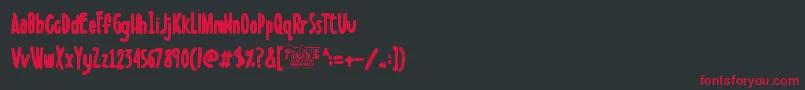BoldensteinBlack Font – Red Fonts on Black Background