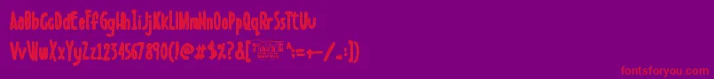 fuente BoldensteinBlack – Fuentes Rojas Sobre Fondo Morado