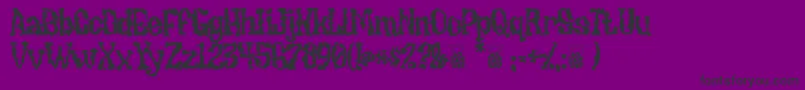 Undiecrust Font – Black Fonts on Purple Background