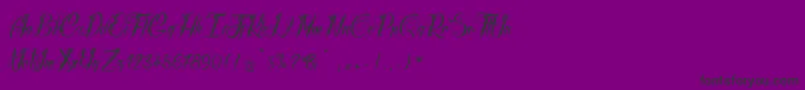 RadicalBeat2-Schriftart – Schwarze Schriften auf violettem Hintergrund