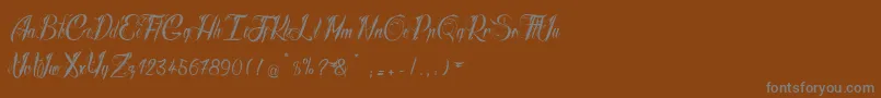 Шрифт RadicalBeat2 – серые шрифты на коричневом фоне