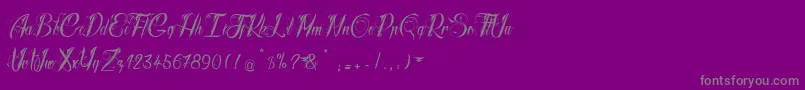 RadicalBeat2-Schriftart – Graue Schriften auf violettem Hintergrund