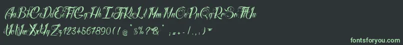 RadicalBeat2 Font – Green Fonts on Black Background