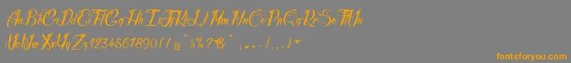 RadicalBeat2 Font – Orange Fonts on Gray Background