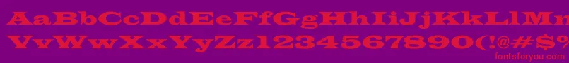 More about ThespianWide Font ThespianWide Font – Red Fonts on Purple Background