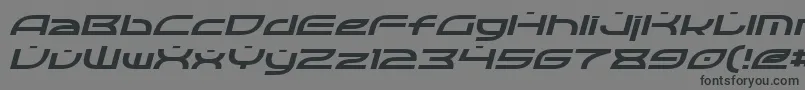 OpticItalic Font – Black Fonts on Gray Background