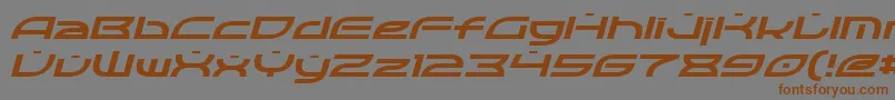 OpticItalic Font – Brown Fonts on Gray Background