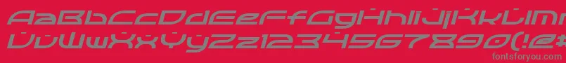 Шрифт OpticItalic – серые шрифты на красном фоне