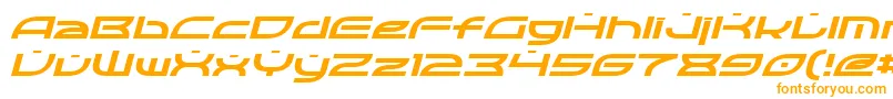 OpticItalic Font – Orange Fonts on White Background