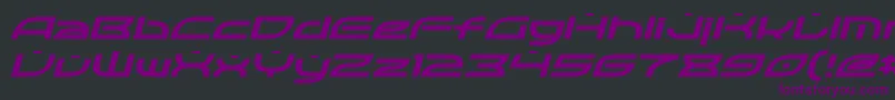 OpticItalic Font – Purple Fonts on Black Background