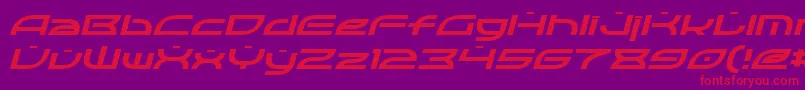 fuente OpticItalic – Fuentes Rojas Sobre Fondo Morado