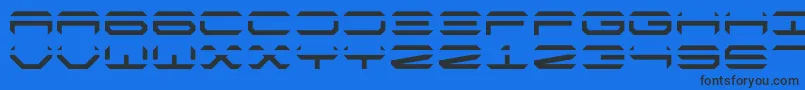 Torweltenmono Font – Black Fonts on Blue Background