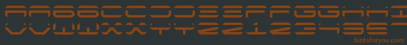 Шрифт Torweltenmono – коричневые шрифты на чёрном фоне