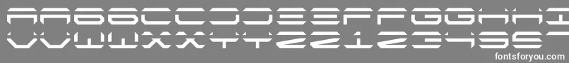 フォントTorweltenmono – 灰色の背景に白い文字