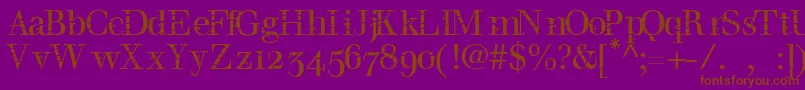 Bombu Font – Brown Fonts on Purple Background