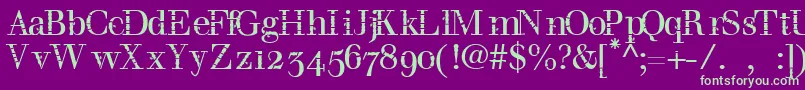 Bombu Font – Green Fonts on Purple Background