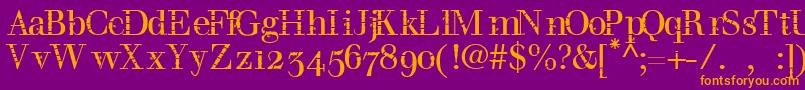 Bombu Font – Orange Fonts on Purple Background