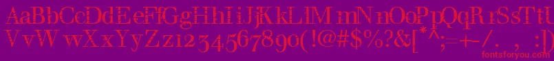 Bombu Font – Red Fonts on Purple Background