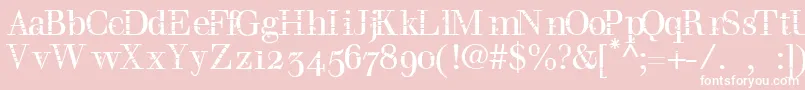 Bombu Font – White Fonts on Pink Background