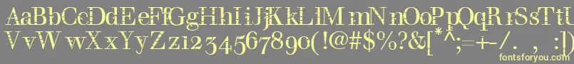 Bombu Font – Yellow Fonts on Gray Background