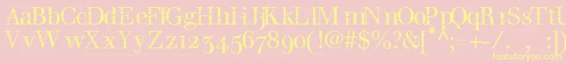 Bombu Font – Yellow Fonts on Pink Background