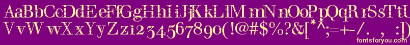 Bombu Font – Yellow Fonts on Purple Background