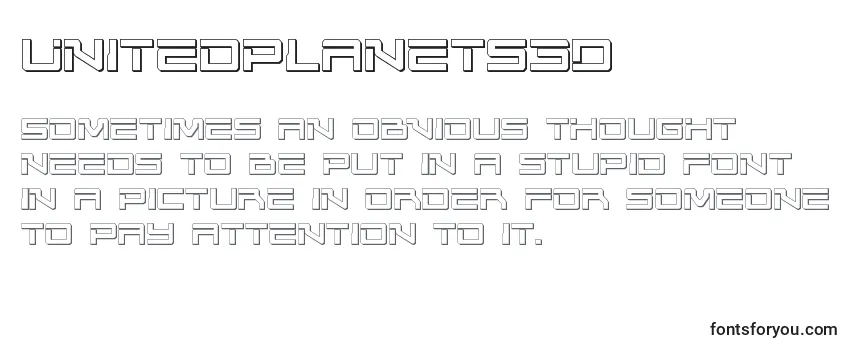 Обзор шрифта Unitedplanets3D