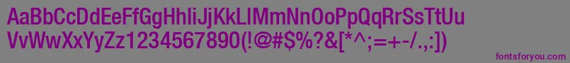 Heaveneticacond6Medsh Font – Purple Fonts on Gray Background