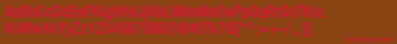 Heaveneticacond6Medsh Font – Red Fonts on Brown Background