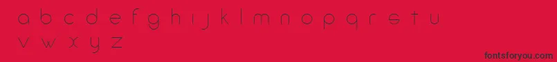 AmorinoBeta Font – Black Fonts on Red Background